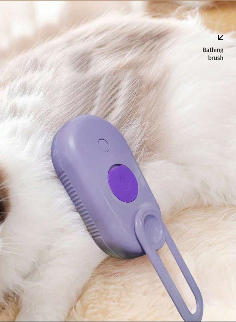 فرشاة بخارية للقطط، 3 في 1 فرشاة بخارية للقطط، فرشاة بخارية للقطط للتدليك، فرشاة متعددة الوظائف للعناية بالقطط، القضاء على الشعر المتطاير والشعر المتشابك، فرشاة شعر القطط - Image 4